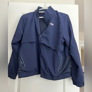 Figs Sydney scrub jacket, navy